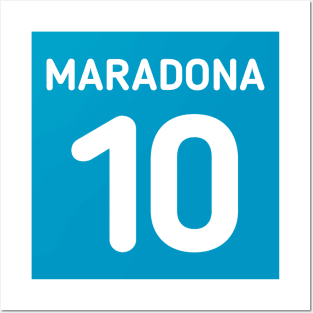 Maradona Number 10 Posters and Art